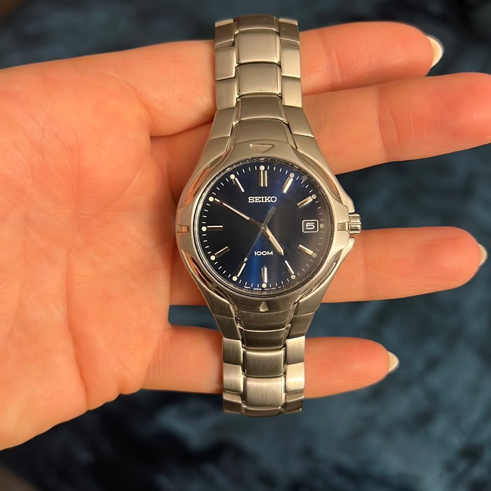 Men's Seiko watch.